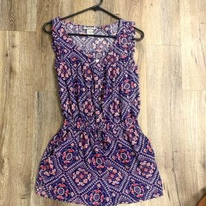 Navy and blue romper